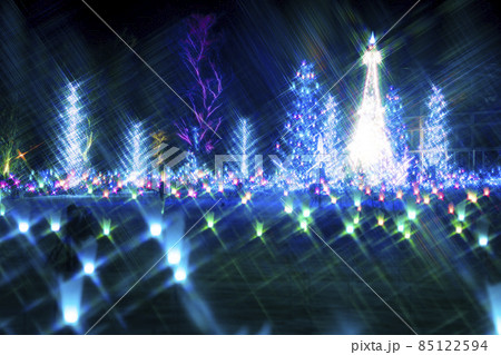 冬のイルミネーション　やまがた音と光のファンタジア2021　山形県寒河江市 85122594