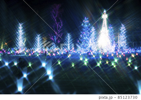 冬のイルミネーション　やまがた音と光のファンタジア2021　山形県寒河江市 85123730