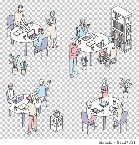 Diversity Image of working people Diversity Image of working people 85124351