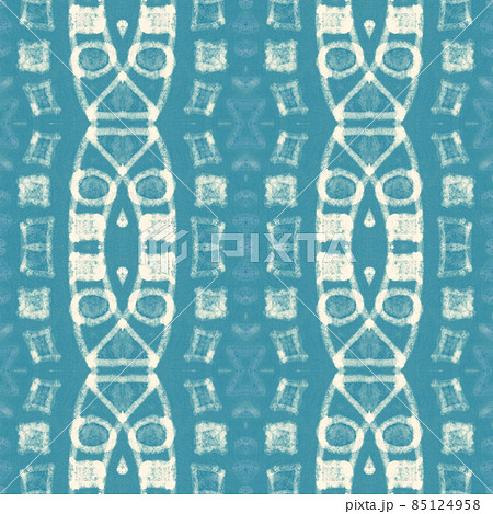 Watercolor mosaic. Abstract geometric ethnic ornament. 85124958