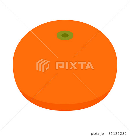 みかん 甘い 果物 アイコン セットのイラスト素材