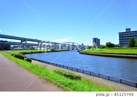 東京都、隅田川の風景 東京都、隅田川の風景 85125709