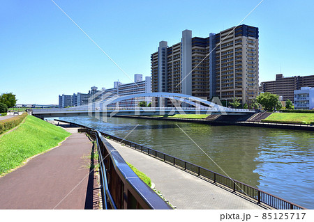 東京都、隅田川の風景 85125717