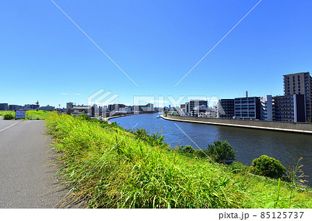 東京都、隅田川の風景 東京都、隅田川の風景 85125737
