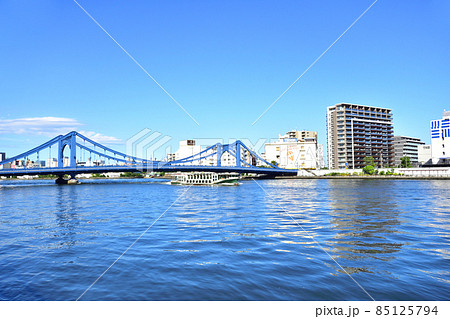 東京都、隅田川の風景 85125794