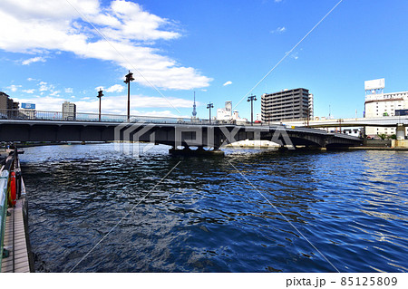 東京都、隅田川の風景 85125809