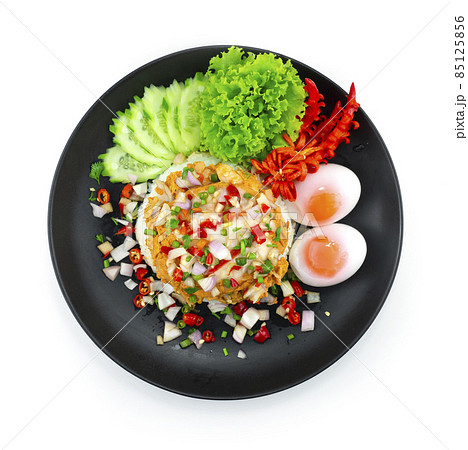 Steamed Fish Curry with Coconut Cream on Rice Steamed Fish Curry with Coconut Cream on Rice 85125856