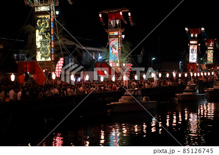 能登のキリコ祭りを代表する勇壮な祭り(宝立七夕キリコまつり 石川県 珠洲市 能登半島) 能登のキリコ祭りを代表する勇壮な祭り(宝立七夕キリコまつり 石川県 珠洲市 能登半島) 85126745