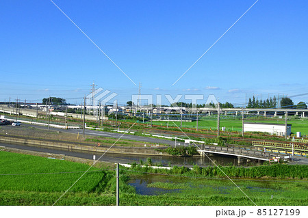 2021年、鷲宮駅から久喜駅までの東武伊勢崎線車窓からの風景 85127199