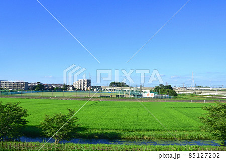 2021年、鷲宮駅から久喜駅までの東武伊勢崎線車窓からの風景 85127202