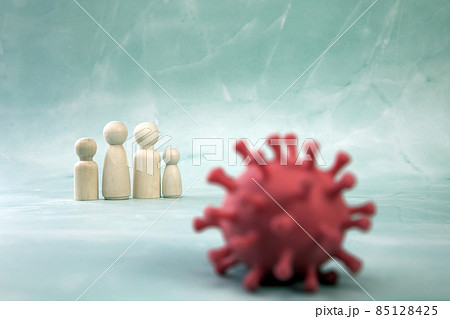 Strong immunity healthy family. parents with children protected from viruses and bacteria, holding distance covid-19, coronavirus medical health concept Strong immunity healthy family. parents with children protected from viruses and bacteria, holding distance covid-19, coronavirus medical health concept 85128425