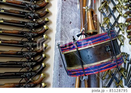 Military Drum displayed in Culzean Castle - Scotland 85128795