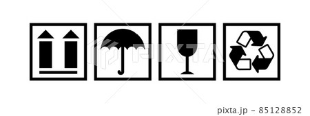 Fragile box, keep dry, upward,recycle cargo signs Fragile box, keep dry, upward,recycle cargo signs 85128852