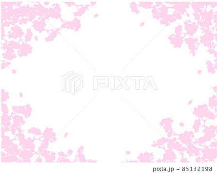 さくらのフレーム③(四隅,シルエット) さくらのフレーム③(四隅,シルエット) 85132198