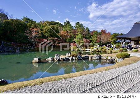 天龍寺(京都)の庭園内の紅葉 天龍寺(京都)の庭園内の紅葉 85132447