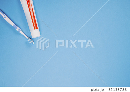 hygiene composition with toothbrush toothpaste. High quality photo hygiene composition with toothbrush toothpaste. High quality photo 85133788