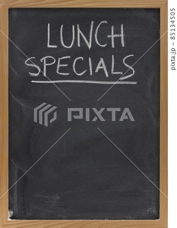 lunch specials on blackboard in vertical lunch specials on blackboard in vertical 85134505