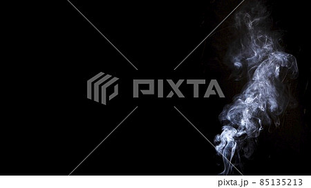 white smoke black background with copy space writing text. High quality photo white smoke black background with copy space writing text. High quality photo 85135213