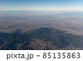 筑波山と関東平野の空撮 85135863