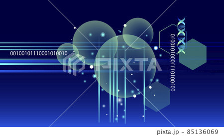 化学イメージ 数式や技術の科学的イメージの背景のイラスト素材