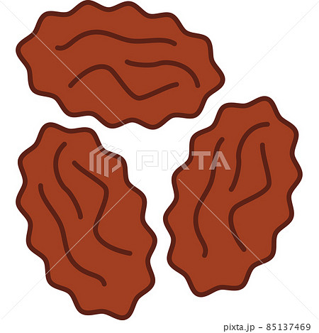Raisin Filled Outline Icon Fruit Vector 85137469