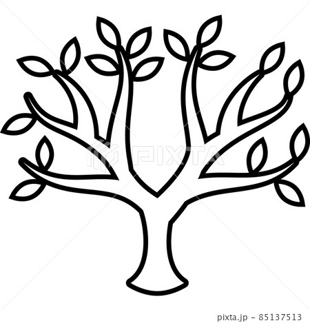 Tree Plant Outline Icon Vector Tree Plant Outline Icon Vector 85137513