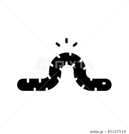 Worm Glyph Icon Animal Vector Worm Glyph Icon Animal Vector 85137519