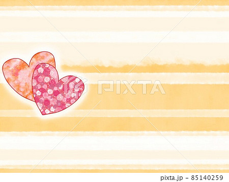 2種類のハートが描かれた背景素材 85140259