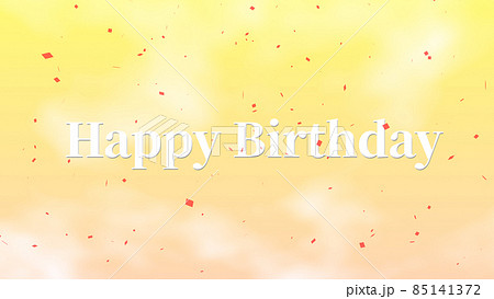 誕生日　happy Birthday　英語　バースデイ　CG　背景　壁紙 85141372