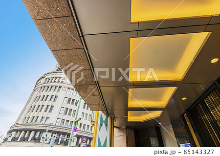 銀座 都市風景 ビル風景 銀座商店街 ビルイメージ 銀座和光 未来的 銀座 都市風景 ビル風景 銀座商店街 ビルイメージ 銀座和光 未来的 85143327