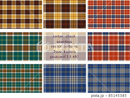 タータンチェックシームレスパターン タータンチェックシームレスパターン 85145385
