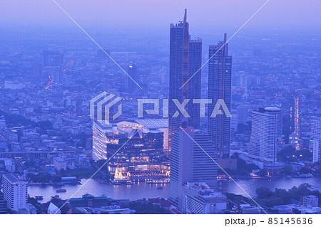 Tallest Building in BKK from MahaNakhon Skywalk 85145636