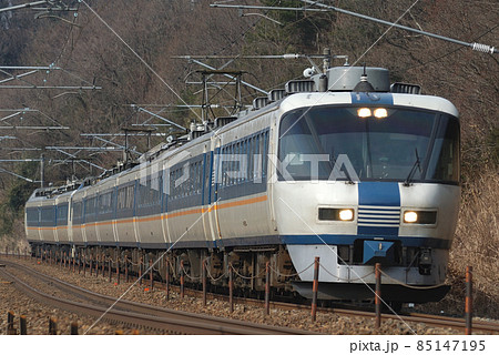 北陸本線　津幡－倶利伽羅　JR西日本　485系　Y03＋Y12編成（金沢）　しらさぎ 85147195