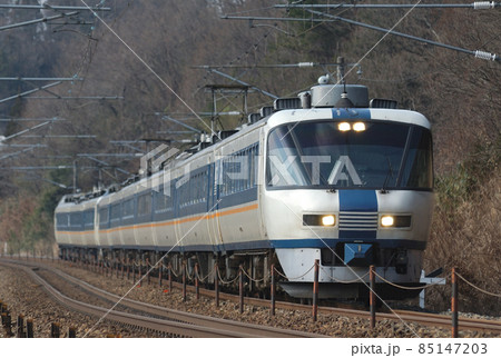 北陸本線　津幡－倶利伽羅　JR西日本　485系　Y03＋Y12編成（金沢）　しらさぎ 85147203