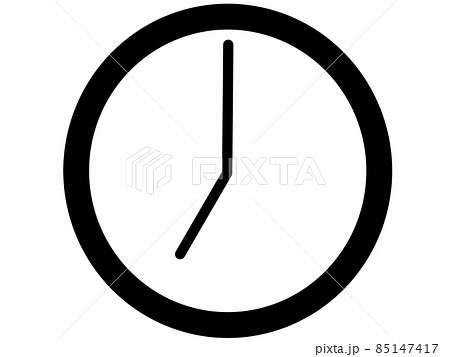 7時の時計イラスト素材 85147417