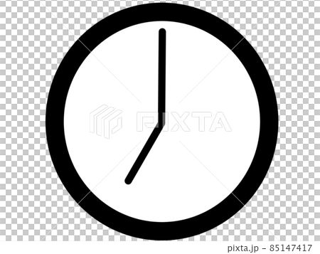 7時の時計イラスト素材 85147417