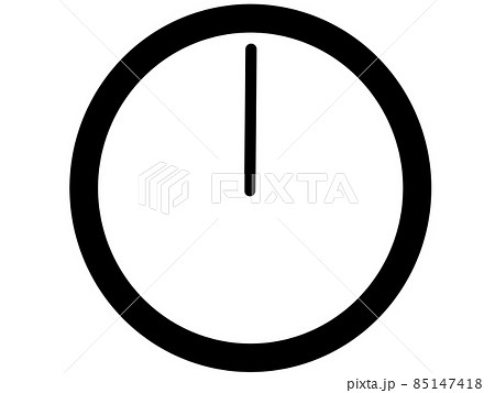 12時の時計イラスト素材 85147418