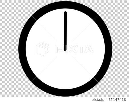 12時の時計イラスト素材 85147418