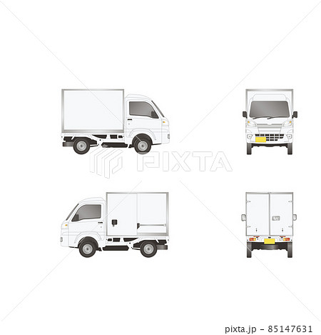 軽トラック パネルバン イラスト 三面図 社用車 軽トラック パネルバン イラスト 三面図 社用車 85147631