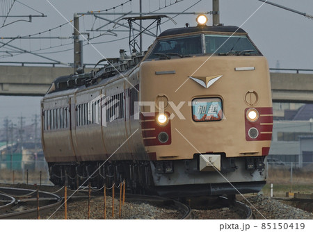 北陸本線　加賀笠間－美川　JR西日本　K01編成（金沢）　加越 85150419