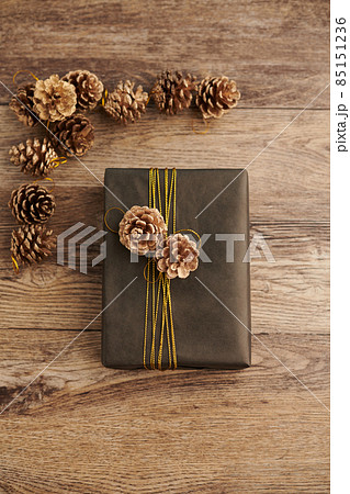 Present Wrapped in Brown Paper 85151236