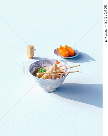 天ぷらうどんといなりずし 天ぷらうどんといなりずし 85151409