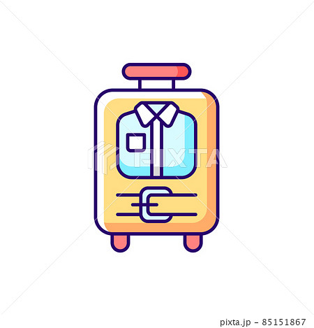 Journey suitcase sketch Stock Vector by ©Chuhail 7419475