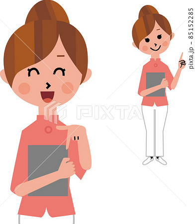 指を差す看護婦 指を差す看護婦 85152285