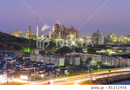 北九州の工場夜景・福岡県苅田町 北九州の工場夜景・福岡県苅田町 85152456