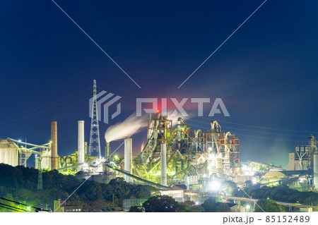 北九州の工場夜景・福岡県苅田町 北九州の工場夜景・福岡県苅田町 85152489