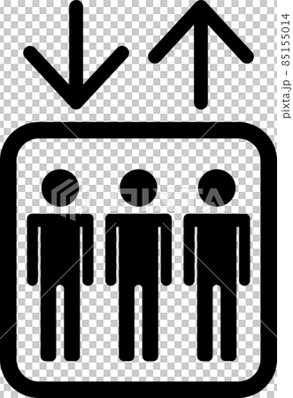 Simple elevator pictogram illustration icon 85155014