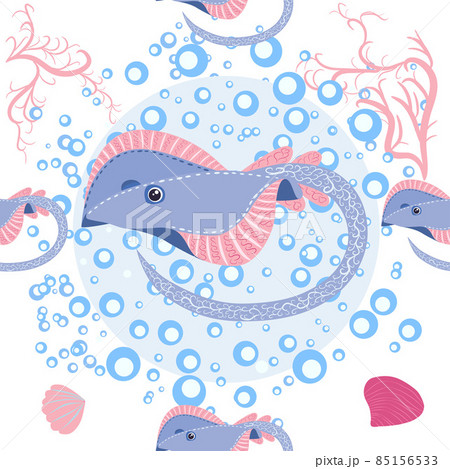 Batomorphi sea life, fish, animals bright seamless pattern. sea travel, snorkeling with animals, tropical fish Batomorphi sea life, fish, animals bright seamless pattern. sea travel, snorkeling with animals, tropical fish 85156533