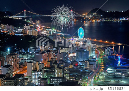 海峡ゆめタワーから望む海峡ファンファーレの花火 85156824