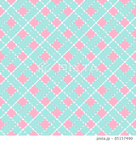 A simple tile pattern in pastel colors. Square tiles with rounded corners. 85157490